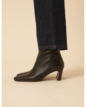 Nobody's Child Leather Ankle Boots - Black