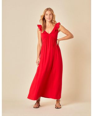 Nobody's Child Jojo Sweetheart Maxi Dress - Red