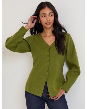 Nobody's Child Barrel Sleeve Cardigan - Green