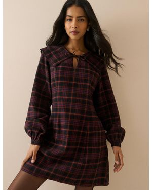 Nobody's Child And Tartan Hannah Mini Dress - Brown