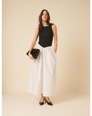 Nobody's Child And Drop Waist Verity Midi Dress - Natural