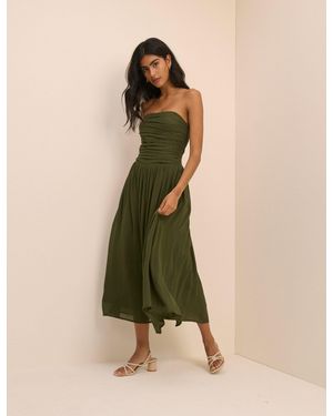 Nobody's Child Bandeau Alice Midi Dress - Green