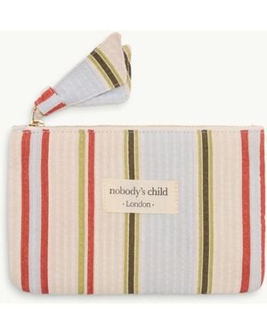 Nobody's Child Striped Coin Purse - White