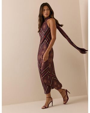 Nobody's Child Paisley Tile Print Fifi Maxi Dress - Natural