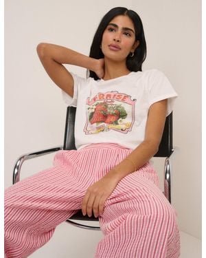 Nobody's Child Fruits Graphic T-Shirt - Pink