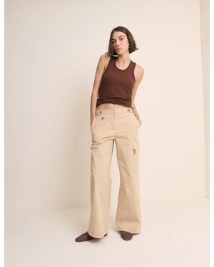 Nobody's Child Utility Wide Leg Trousers - Natural