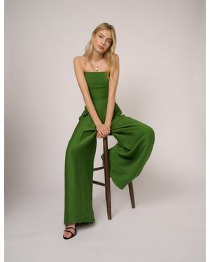 Nobody's Child Bandeau Rory Jumpsuit - Green