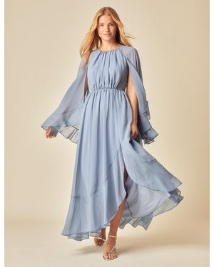 Nobody's Child Ruffle Maxi Dress - Red