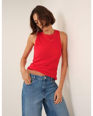 Nobody's Child Ribbed Racer Vest - Red