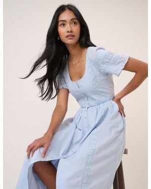 Nobody's Child Light Octavia Midi Dress - Blue
