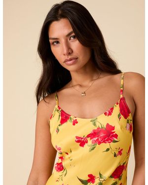 Nobody's Child Poppy Delevingne Floral Zara Maxi Dress - Red