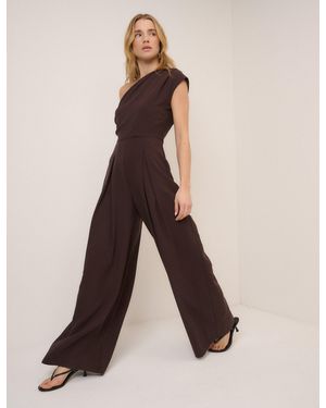 Nobody's Child One Shoulder Sanaria Jumpsuit - Natural