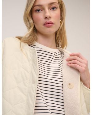 Nobody's Child Quilted Reversible Liner Jacket - Natural