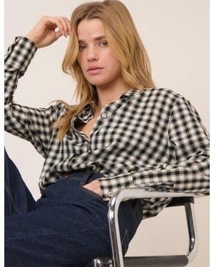 Nobody's Child Gingham Shirt - Black