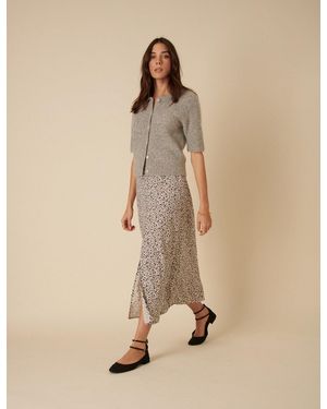 Nobody's Child Ditsy Floral Sadie Midi Skirt - Natural