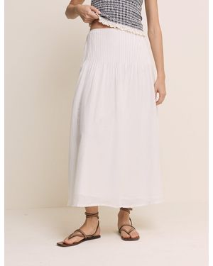 Nobody's Child Pintuck Maxi Skirt - Natural