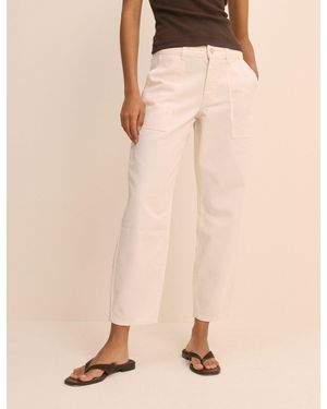 Nobody's Child Ecru Utility Pocket Trousers - Natural