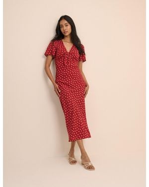 Nobody's Child Ditsy Floral Faith Midi Dress - Pink