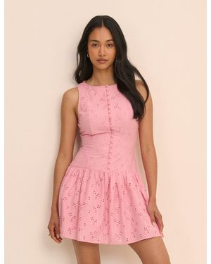 Nobody's Child Drop Waist Claudia Mini Dress - Pink