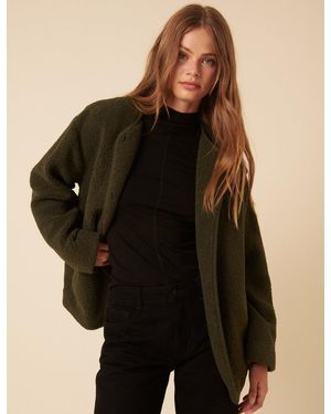 Nobody's Child Long Sleeve Borg Jacket - Black