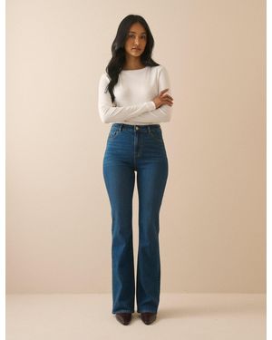 Nobody's Child Mid Wash Mayfair Bootcut Jeans - Blue