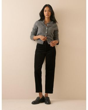 Nobody's Child Cord Mid Rise Camden Tapered Jeans - Natural