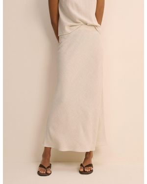 Nobody's Child Mila Midi Slip Skirt - Natural