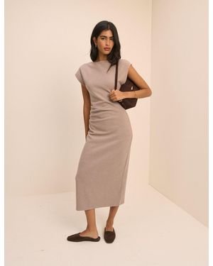 Nobody's Child Pleated Saylor Midi Dress - Natural