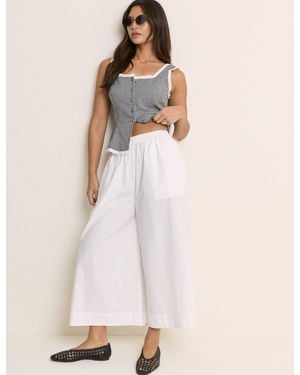 Nobody's Child Wide Leg Palazzo Culottes - Natural