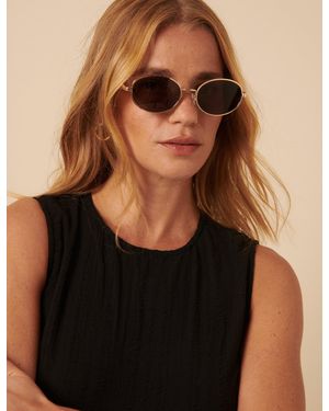 Nobody's Child Oval Sunglasses - Black