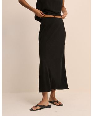 Nobody's Child Mila Midi Slip Skirt - Black