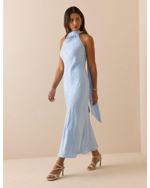 Nobody's Child Baby Floral Jacquard Fifi Maxi Dress - Blue
