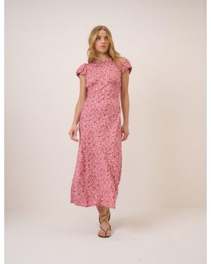 Nobody's Child Floral Willow Midi Dress - Pink