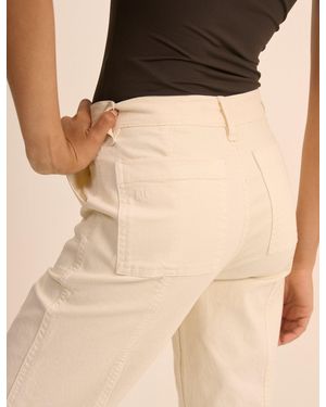 Nobody's Child Denim Tapered Trousers - Natural