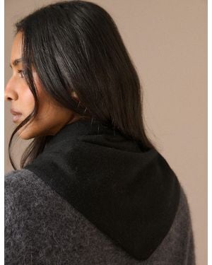 Nobody's Child Wool-Blend Triangle Scarf - Black