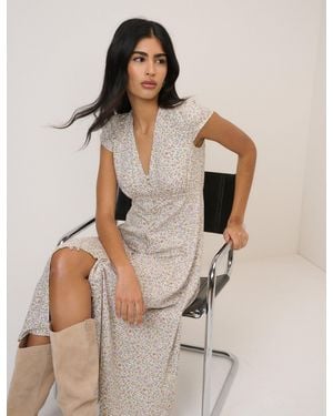 Nobody's Child Ditsy Floral Avery Midi Dress - Natural