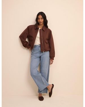 Nobody's Child Collared Bomber Jacket - Natural
