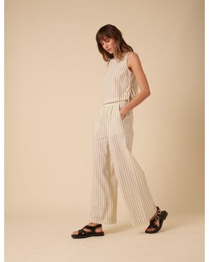 Nobody's Child Pinstripe Relaxed Trousers - Natural