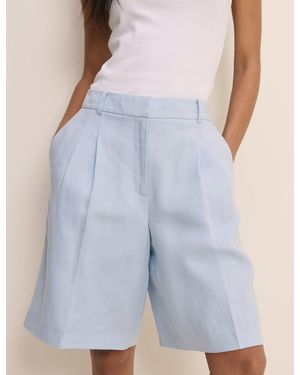 Nobody's Child Baby Bermuda Tailored Shorts - Blue