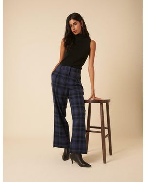 Nobody's Child Check Tailored Trousers - Pink