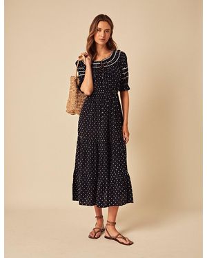 Nobody's Child Printed Peyton Midi Dress - Natural