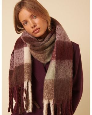 Nobody's Child Check Scarf - Brown
