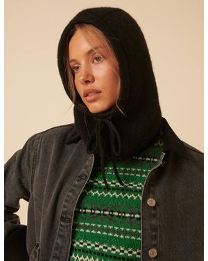 Nobody's Child Knitted Hood - Green