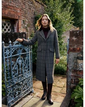 Nobody's Child Herringbone Wool-Blend Coat - Green