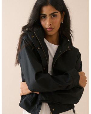 Nobody's Child Dark Funnel Neck Trinity Bomber Jacket - Black