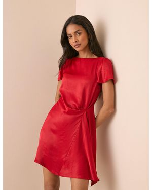 Nobody's Child Gathered Satin Krina Mini Dress
