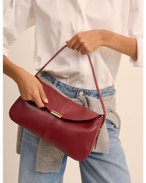 Nobody's Child Leather Foldover Bag - Pink