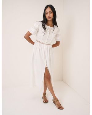 Nobody's Child Collared Orla Midi Dress - Natural
