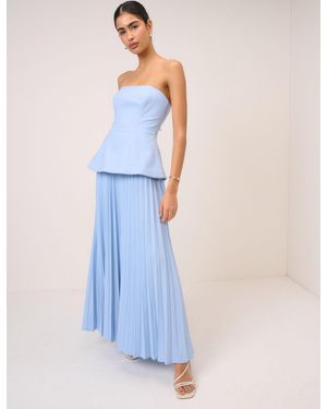 Nobody's Child Bandeau Ophelia Maxi Dress - Blue