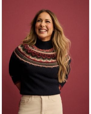 Nobody's Child Fair Isle Print Jumper - Red